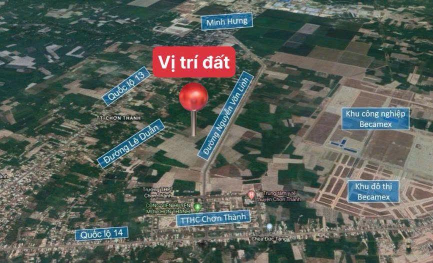 Bán đất tại Trung Lợi, tthc Chơn Thành, giá cực chất 1,55 tỷ, 500m2, pháp lý đầy đủ