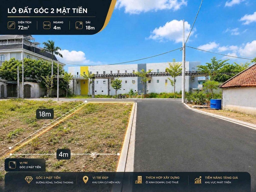 Bán đất lô góc 2 mặt tiền đường TX22, 72m2, giá 4.1 tỷ