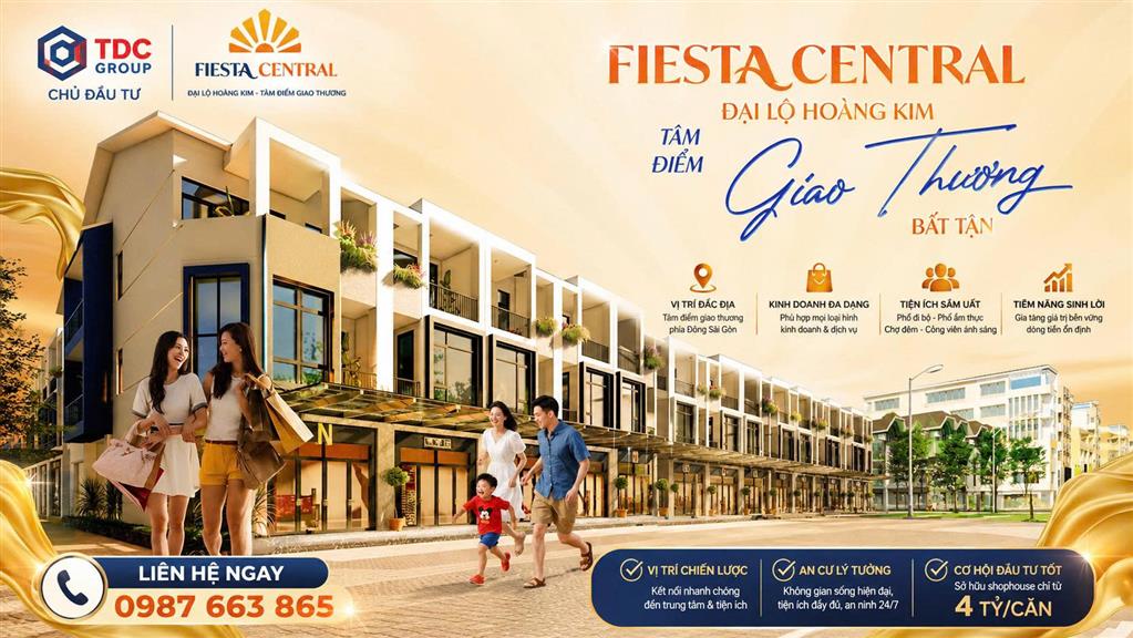 NHÀ PHỐ FIESTA CENTRAL BÌNH DƯƠNG ĐỐI DIỆN TRƯỜNG THCS – THPT LÊ THÁNH TÔNG 0987663865