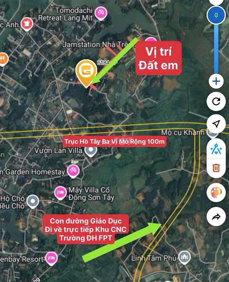 BÁN ĐÂT TẶNG NHÀ Ở LUÔN GẦN ĐH FPT 110M FULL THỔ CƯ