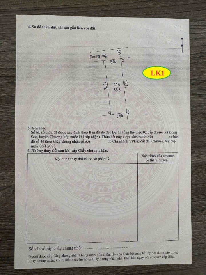 83,6M làn 2 Quốc lộ 6 xã Đông Sơn, Chỉ 3,35 tỉ