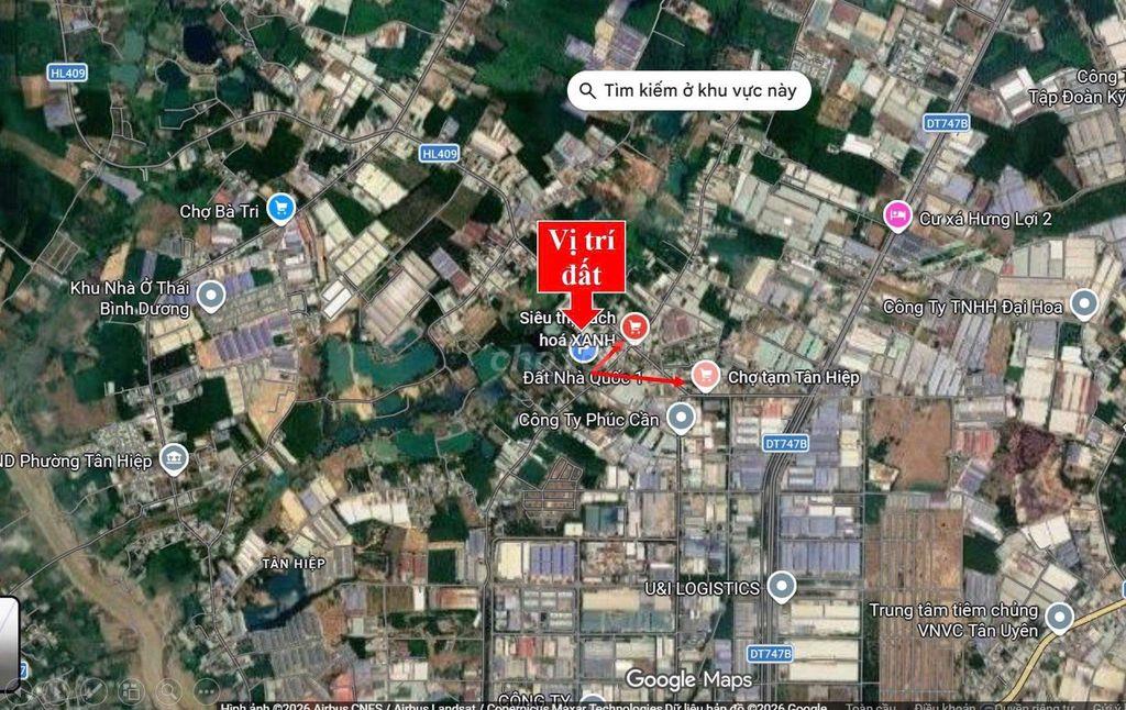 🔥 ĐẤT 8x16 GIÁ CHỈ 600 TRIỆU – GẦN CHỢ TÂN HIỆP 🔥