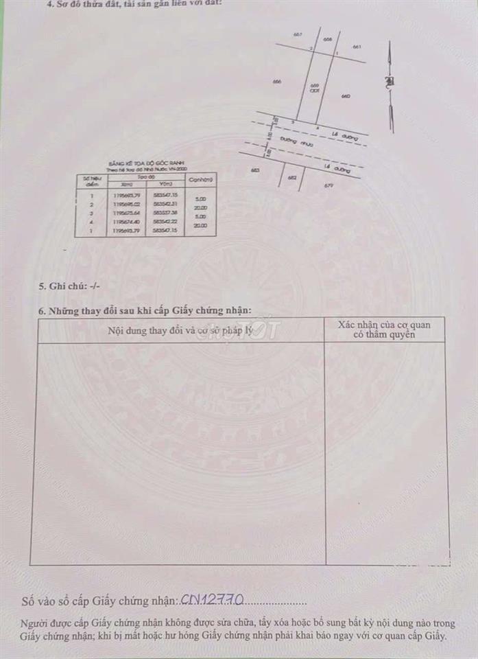 Chính chủ cần bán đất KDC An Hạ
