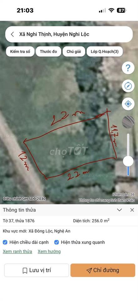Đất thổ cư toàn bộ