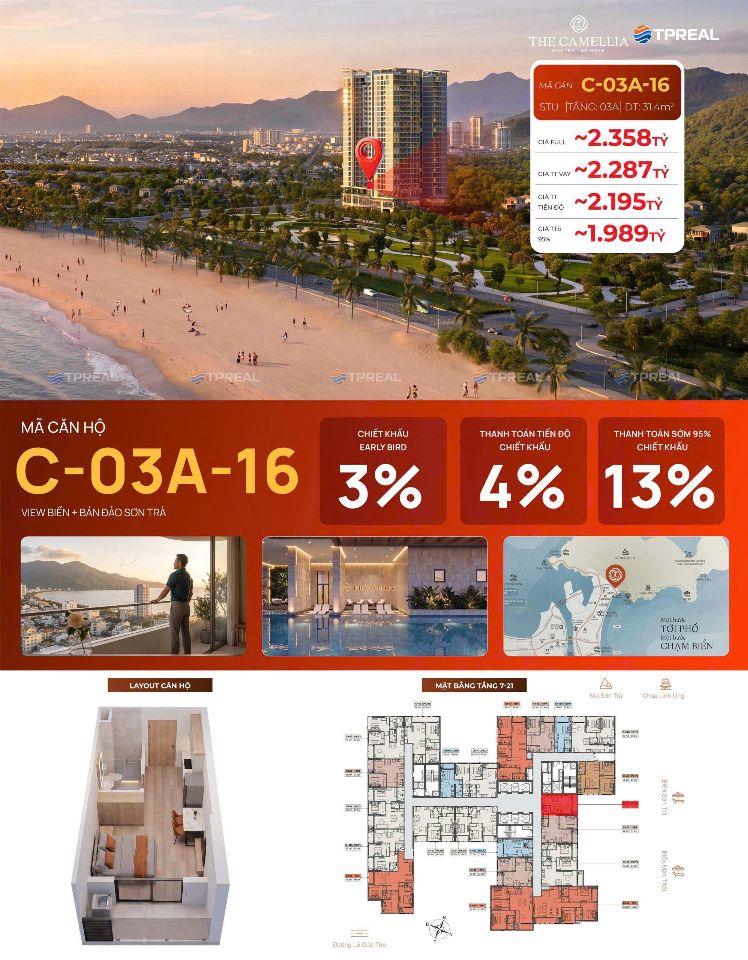 Продаётся недвижимость, 31 м², Sơn Trà