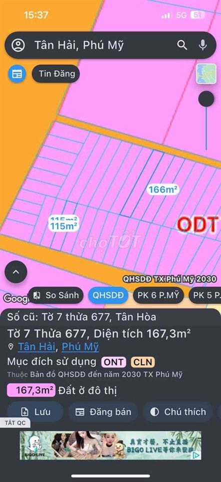 Bán đất nền Phú Mỹ chính chủ