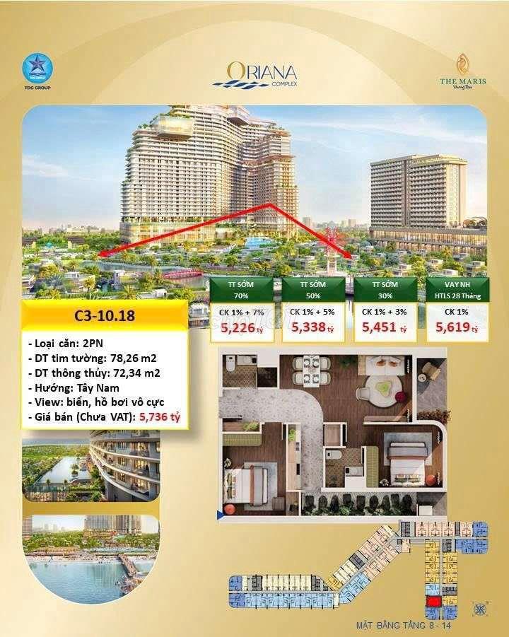 🔥 975 TRIỆU SỞ HỮU CĂN 2PN VIEW BIỂN – THANH TOÁN 0 ĐỒNG VẪN NHẬN NHÀ