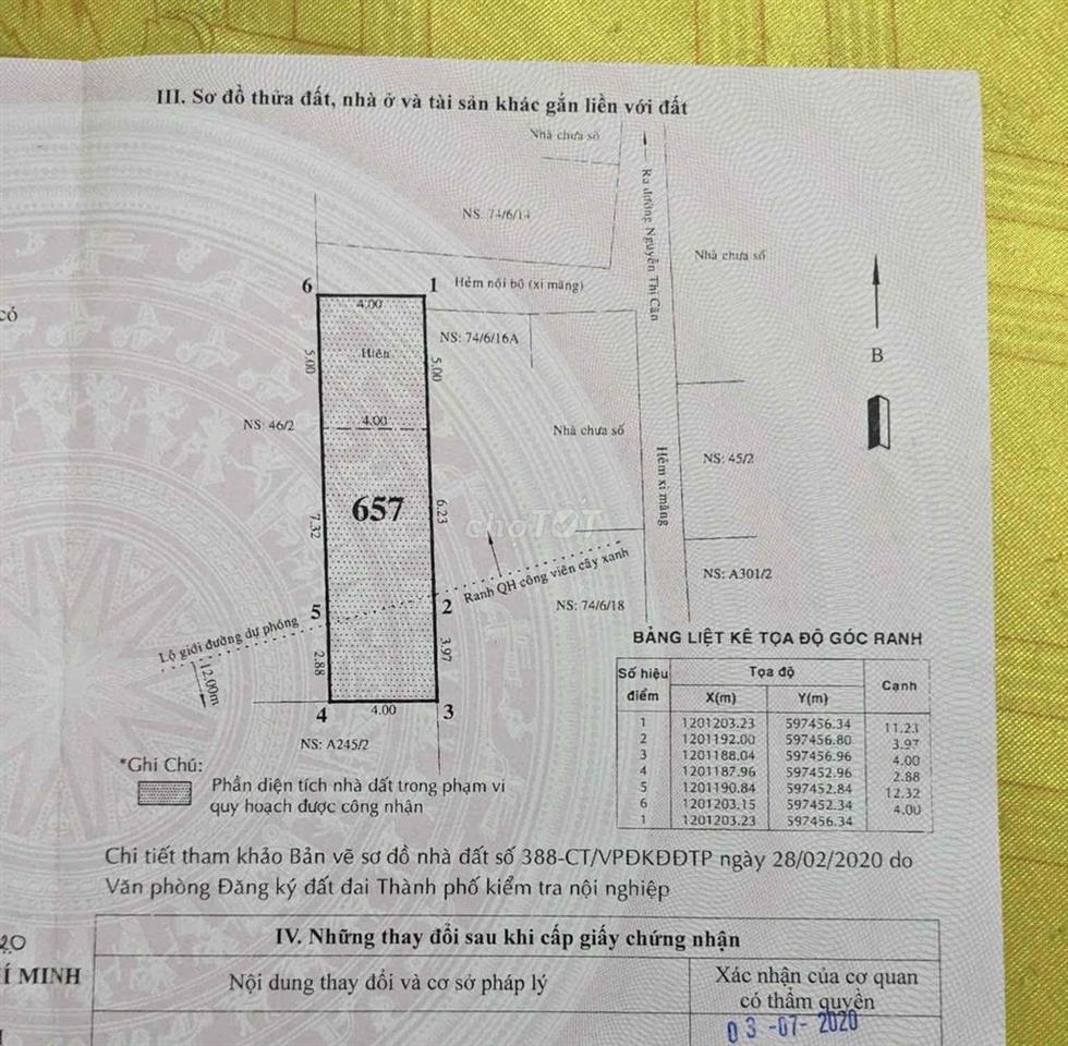 nhà 60m2 2 phòng ngủ - Nguyễn Thị Căn PTTH
