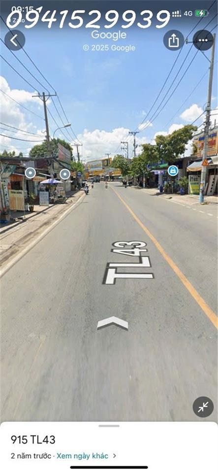 BÁN ĐẤT MẶT TIỀN TỊNH LỘ 43 -GIÁ 16,5TY