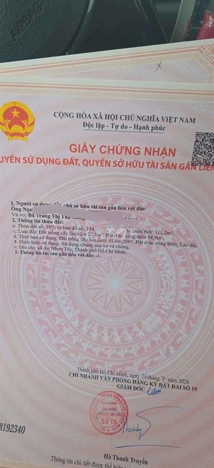 bán nhanh lô đất 5×23 fuul thổ cư rất đẹp