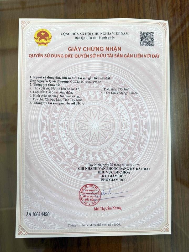 BÁN ĐẤT MẶT TIỀN ĐƯỜNG MỸ HẠNH