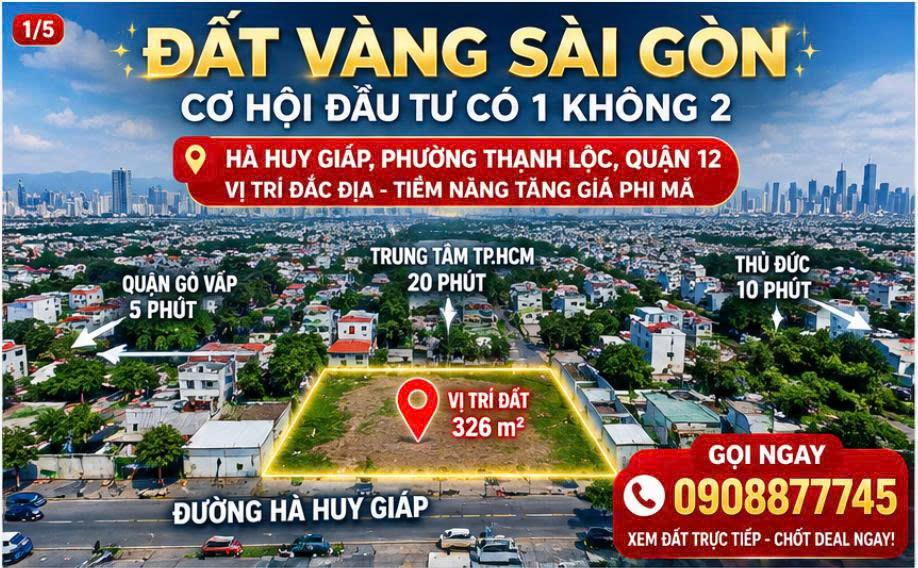 Gấp Lô Góc Wien Sông, Đất Biệt Thự, KDC Nam Long , Q12 - 326m2 chỉ 22.5 tỷ.