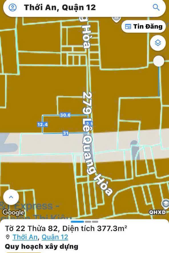 Bán đất nền, 370 m², Quận 12