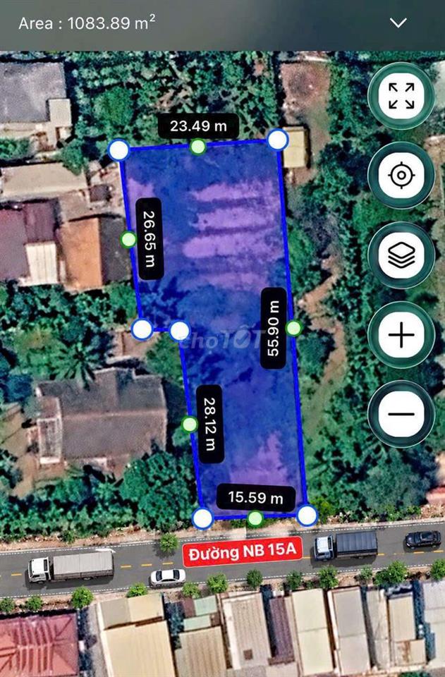 Bán 800m2 đất Nhị Bình Hóc Môn. Sử dụng thực tế : 1.078m2