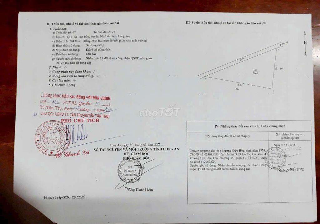 đất mt đường T1 xã mỹ yên 205m2 full thổ