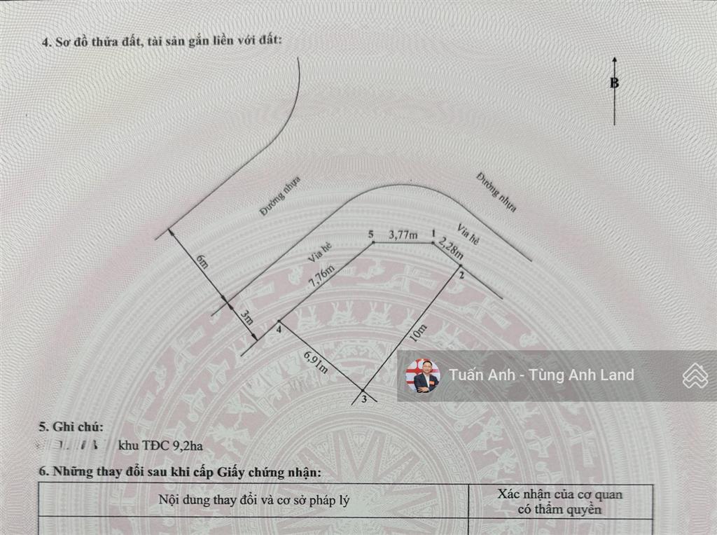 Hàng hiếm lô góc 55m2 nở hậu tđc 9,2ha thành tô, hải an
