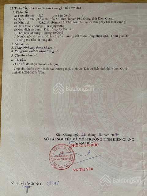 Bán đất mặt đường đi vào bãi sao 8,7 triệu/m2