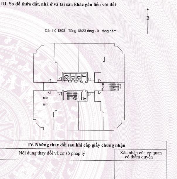 Bán chung cư t608 3pn + 2wc, 85.7m2 số 1 tôn quang phiệt, nghĩa đô, hà nội