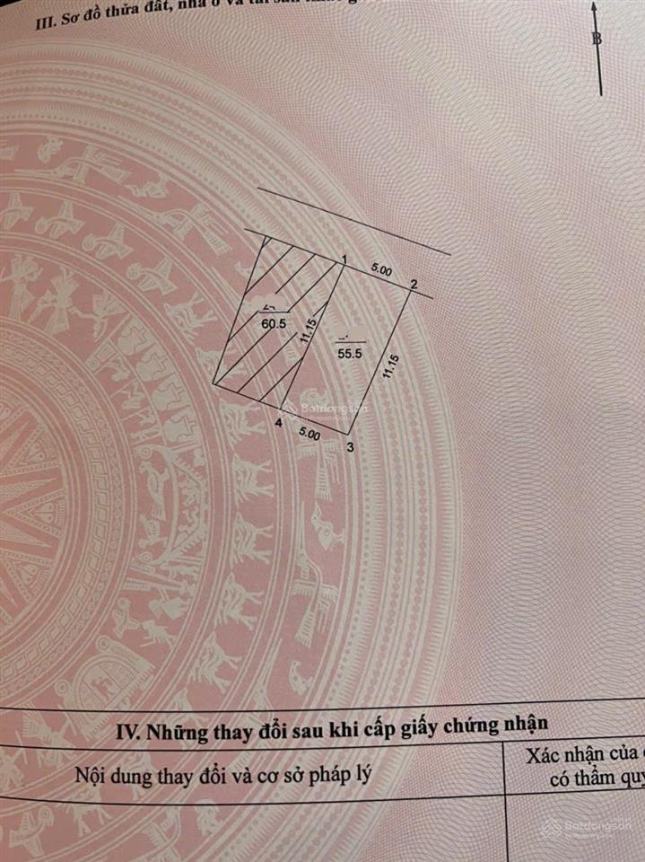 Bán đất 55m2 tại xã thuận an, hà nội, giá tốt 4,6 tỷ