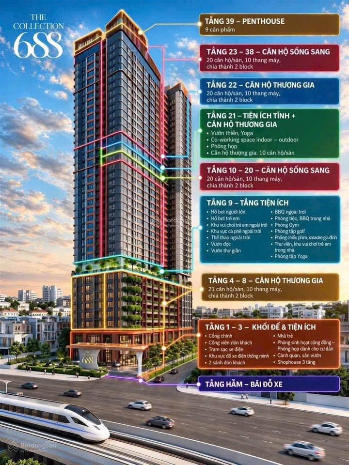The collection 688 chiết khấu 5% cho khách hàng nhanh tay đặt sớm. thanh toán chỉ 350tr nhận nhà