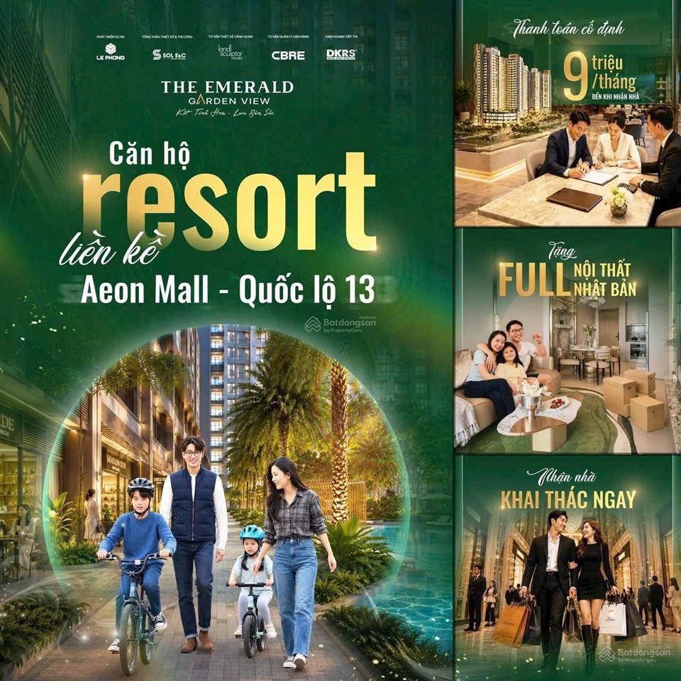 Cần bán căn 54,4m2 the emerald garden view. bàn giao full nội thất nhật bản
