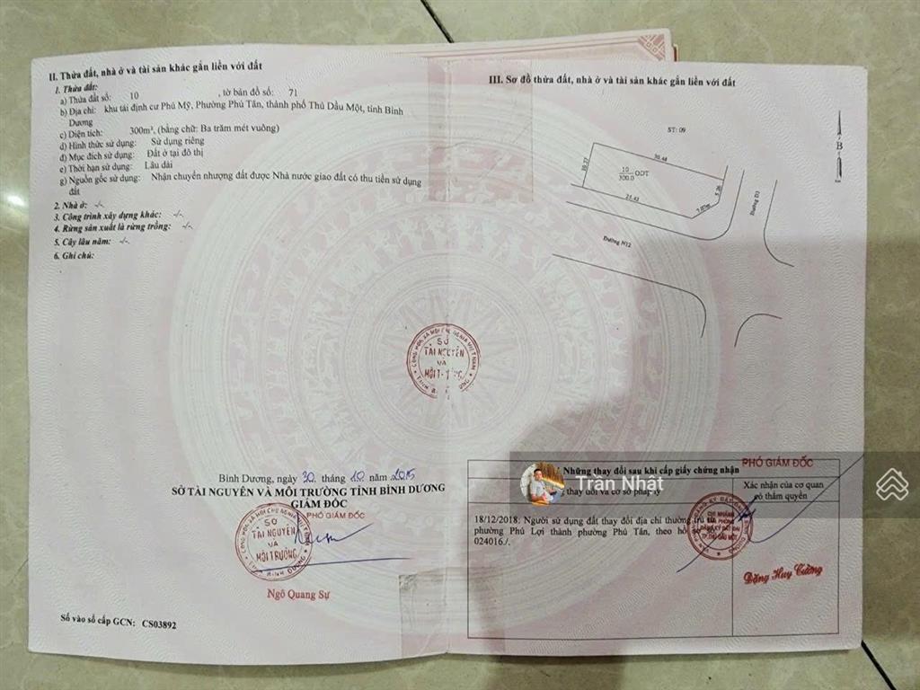Chính chủ gửi bán gấp lô góc 3 mặt tiền đường n12, d3 và đường vành đai khu tđc phú mỹ giá đầu tư