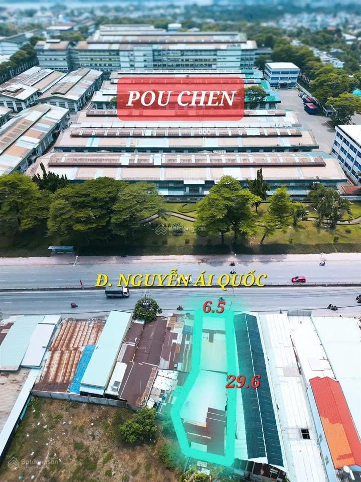 Bán gấp lô đất 197m2 mặt tiền ql 1k chợ hóa an 5,9 tỷ