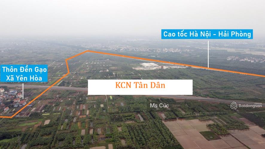 Bán đất kcn tân dân tỉnh hưng yên/ giá 3,4 triệu/m2