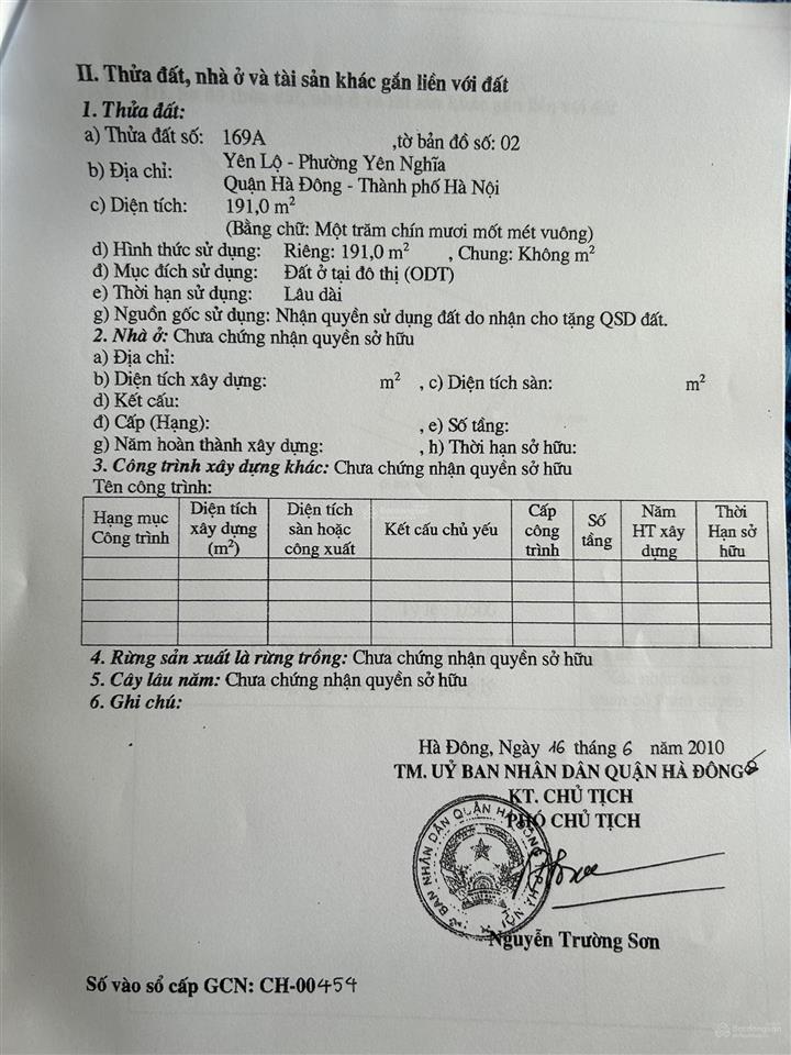 Chính chủ cần bán gấp 60m đất thổ cư, ô tô đỗ cửa, phố chợ tổ 11 p. yên nghĩa