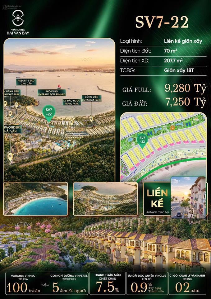 Sóng vịnh 7, cách biển chỉ mấy bước chân, giá 9 tỷ 280, phân khu đẹp khu đảo ngọc
