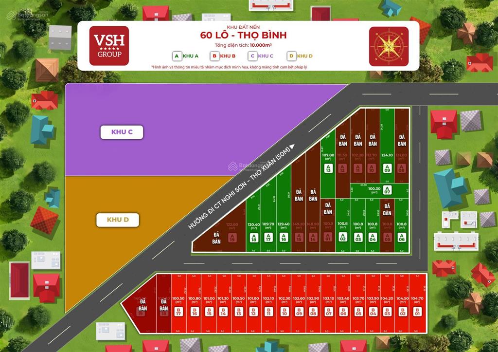 Đất đẹp tại xã thọ bình, 550 triệu, 105m2, sổ đỏ đầy đủ. ven khu công nghiệp lam sơn sao vàng
