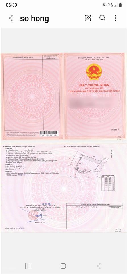 Bán đất linh đông thủ đức, cách đường vành đai 2, đại lộ phạm văn đồng chỉ chưa đến 60m