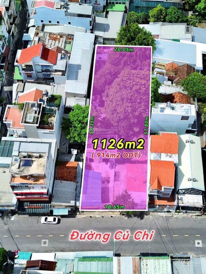 Mặt tiền củ chi, đường to, hướng mát, cách biển 500m, phù hợp xây căn hộ khách sạn tích trữ lâu dài