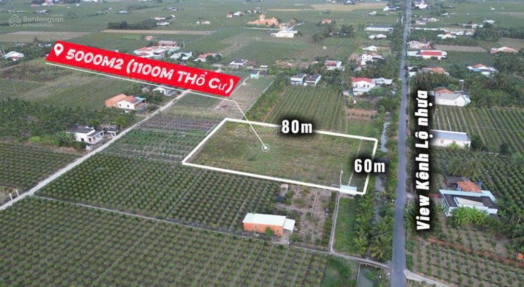 Chính chủ bán đất thổ cư sẵn sổ mặt tiền ô tô tránh tại an lục long châu thành, view kênh
