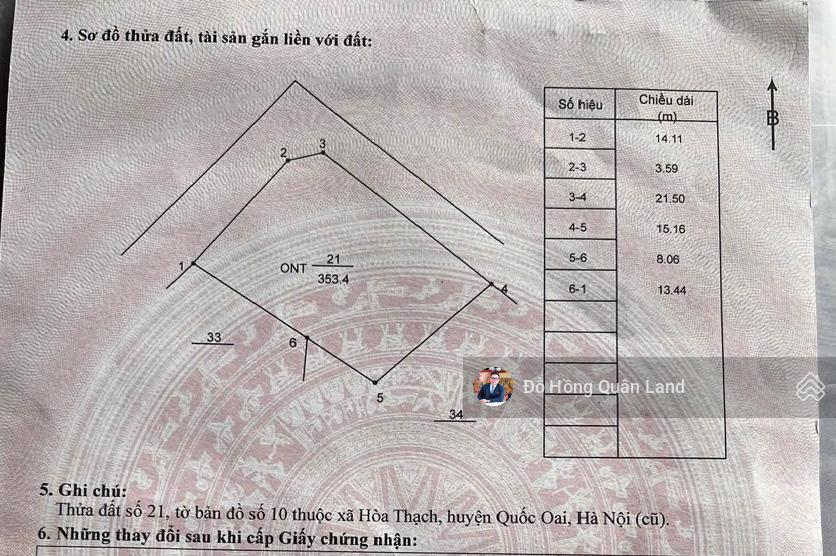 Bán lô góc có 240m2 thổ cư phú cát giá hời cnc hòa lạc, gần nhiều trường đh