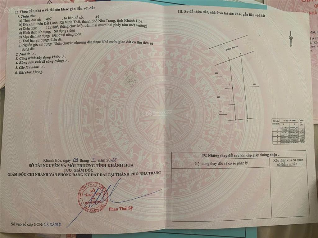 Bán nhanh lô đất đất lành vĩnh thái 122,8m giá tốt chỉ 2 tỷ 570 triệu!