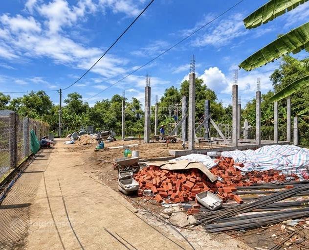 97m2 đất thổ giá 650triệu đường betong 2m5 cách nhựa đt835 tầm 300m sổ sẵn
