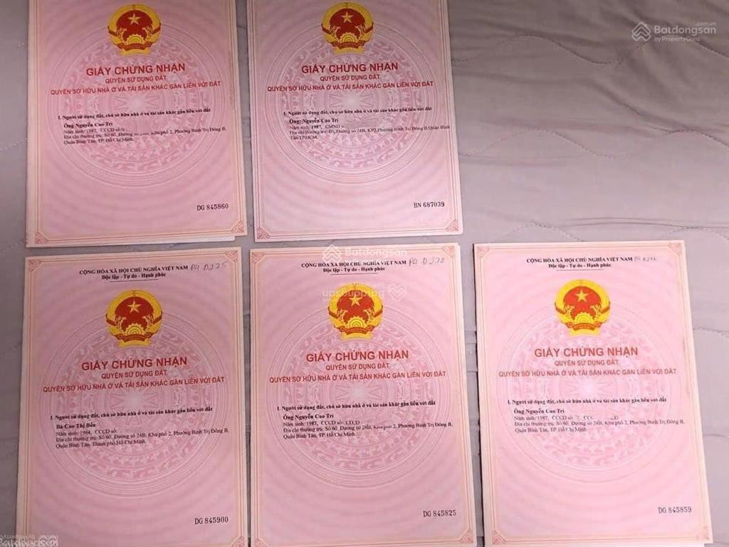 Đất thổ, đã tách 5 sổ, tp vĩnh long