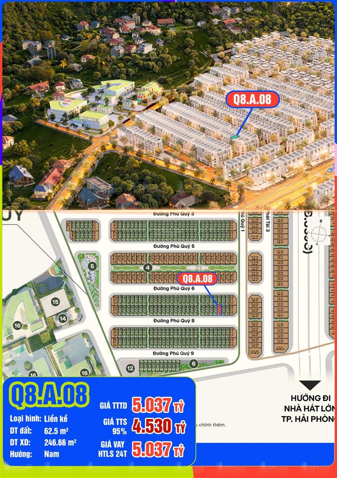 Thanh toán 40 triệu/tháng sở hữu liền kề 4,53 tỷ tại vlasta thủy nguyên