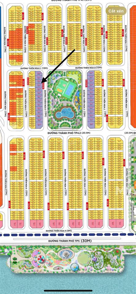 Cc bán căn song lập áp góc tn569 dt 136m2 hướng đb view hồ vườn hoa giá 45 tỷ 0968 870 ***