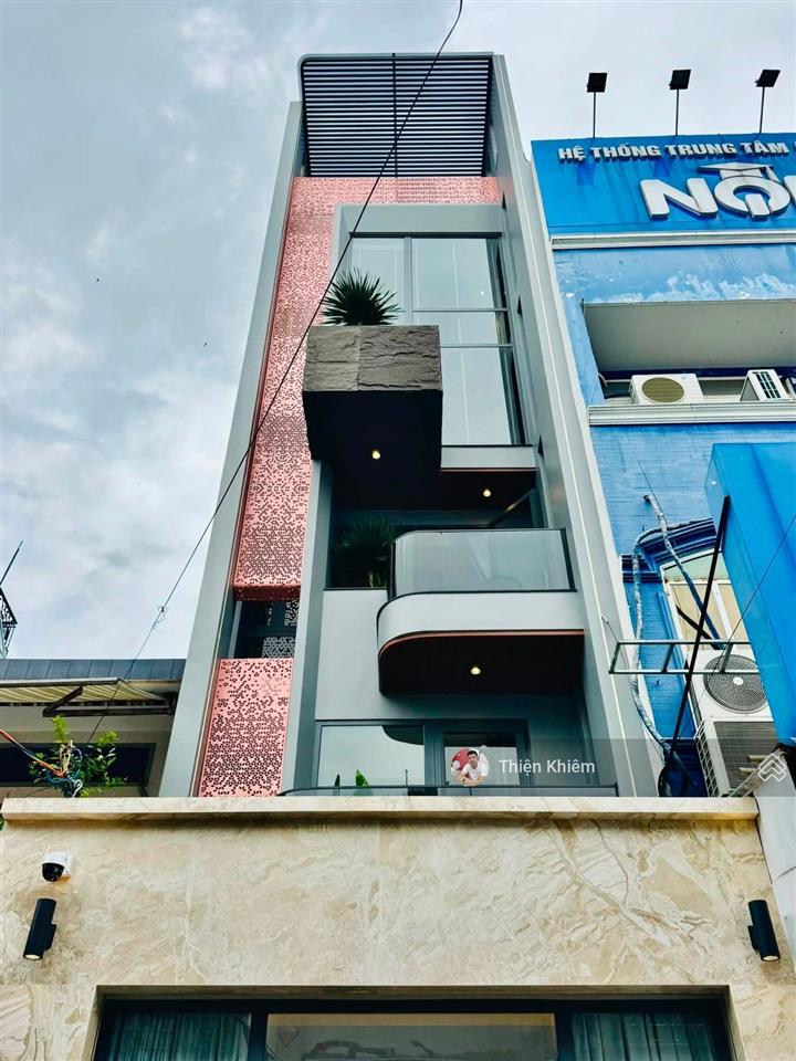 Nhà bán một trục đường ô tô 6m lê văn thọ p9 gò vấp 4m x 18m 6 lầu