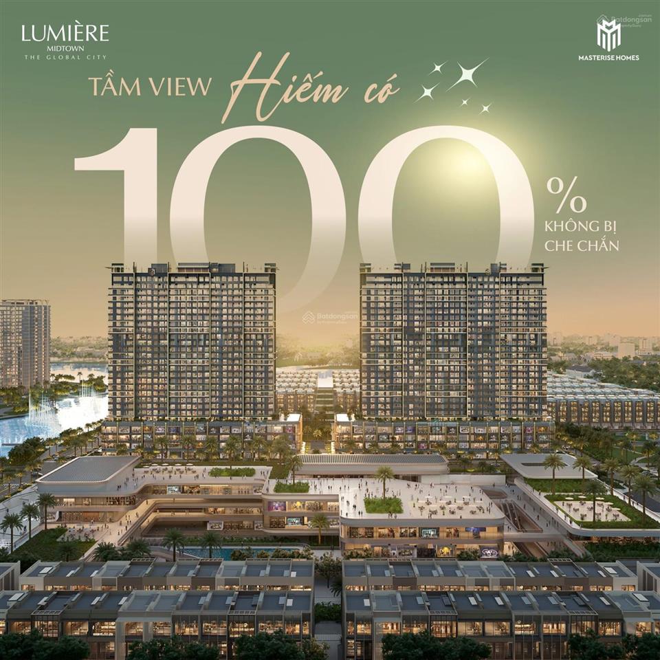 Bán căn hộ 4pn lumière midtown view hoa hậu tầng cao hiếm hoi