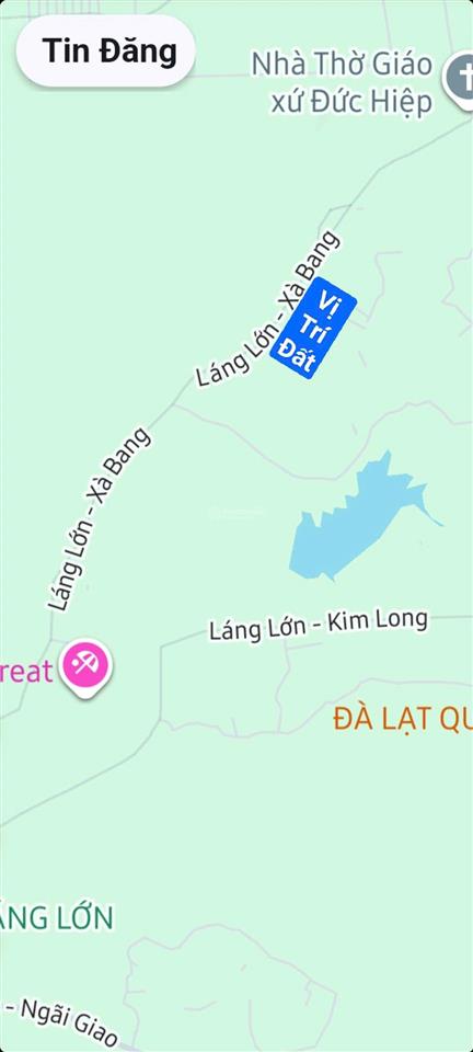 Cần bán lô đất mặt tiền đường láng lớn xà bang