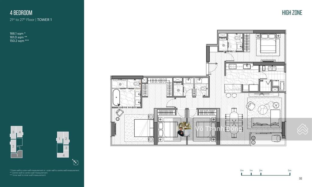 Bán căn hộ 4 phòng ngủ 166m2 narra empire city, view sông vĩnh viễn, giá 65 tỷ bao hết, đã ký hđmb