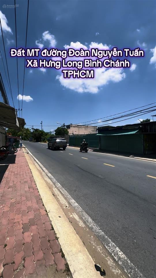 Đất thổ 311m2 (6,1x51) mặt tiền đường đoàn nguyễn tuấn