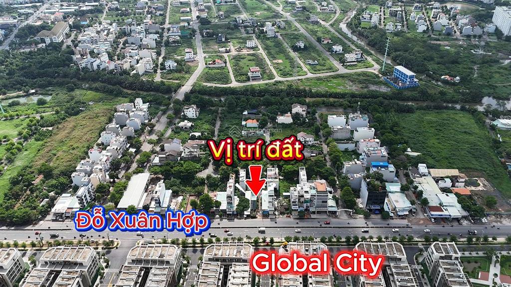 Đất mặt tiền đỗ xuân hợp đối diện global city dt 5x25m 300tr/m2