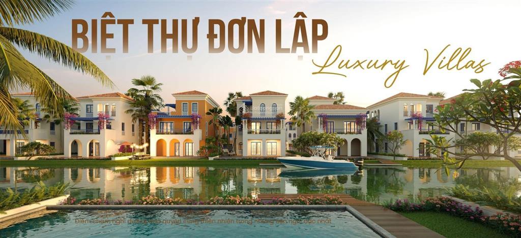 Bán căn biệt thự sông riêng chỉ với 65triệu/m2