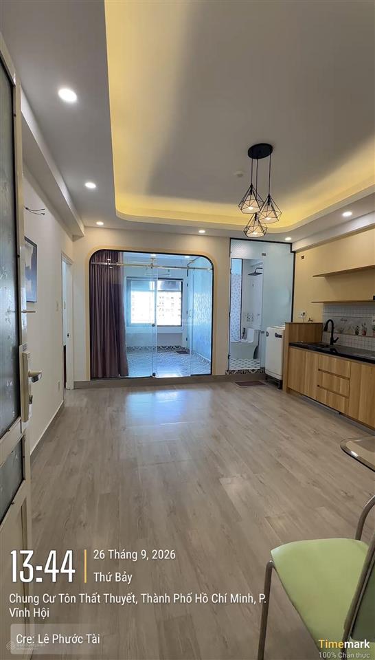 Bán chung cư tôn thất thuyết 46m2 2pn2wc có nội thất giá 3,65 tỷ (đã có sổ)