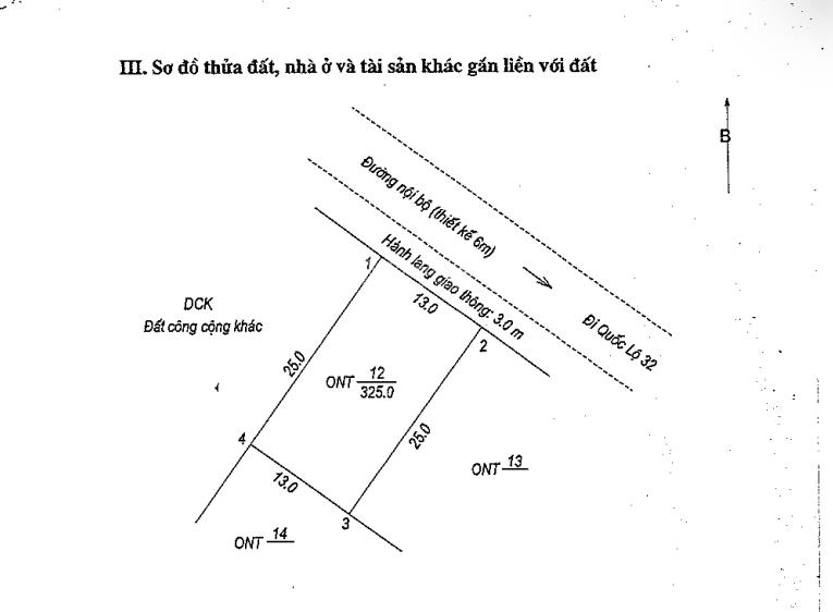 Bán thửa đất số 1213, mảnh trích đo địa chính số 612020, bản cai, thị xã nghĩa lộ, tỉnh yên bái