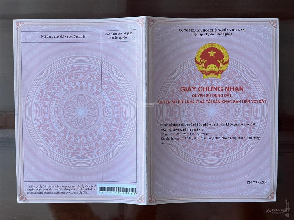 Bán đất gần quốc lộ 1a, giảm còn 690 triệu, 5000m2, sổ đỏ đầy đủ